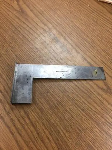 2216-385 Antique Holtzapffel 3-1/2″ x 8″ L-Shaped Square For Use With Ornamental Turning Lathe