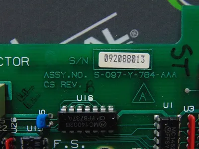 Brooks Instrument S-097-Y-784-AAA Control Board CS Rev. B Used