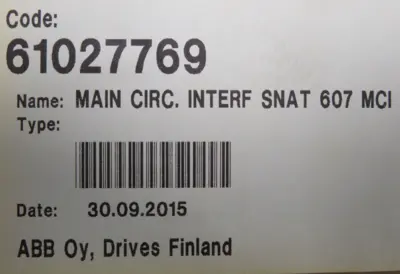 NEW ABB 61027769 CIRCUIT BOARD 5761825-6G