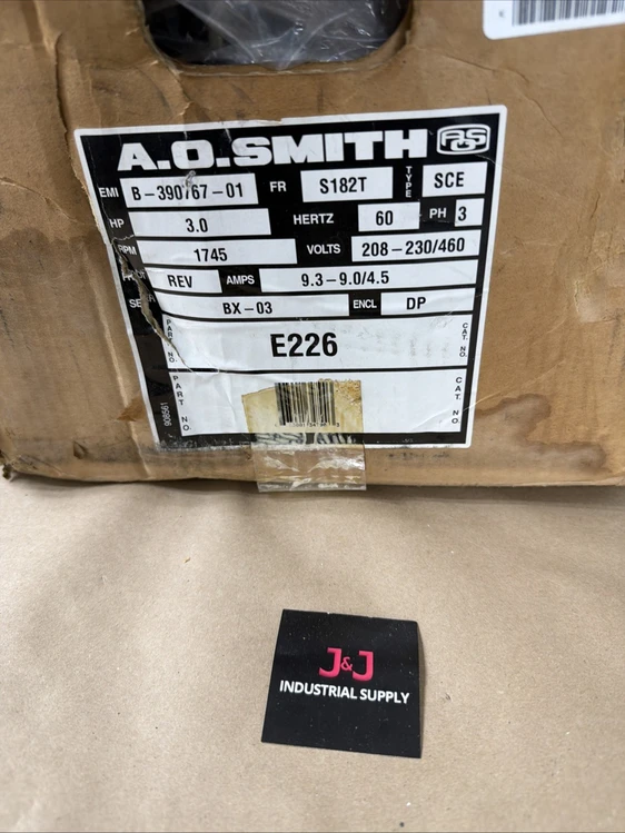 New | in-Stock AO Smith E226 Motors (misc) Indiana US | J&J Industrial Supply #1075823