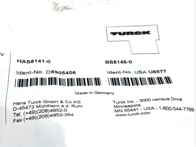 NEW TURCK 6905406, U6577