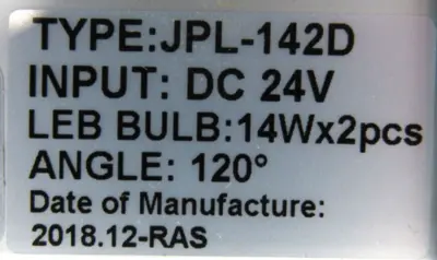 NEW JARRER JPL-142D LED LIGHT 24VDC JPL142D