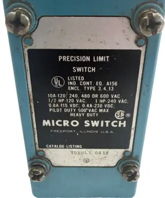 USED HONEYWELL MICRO SWITCH 102ML1 LIMIT SWITCH