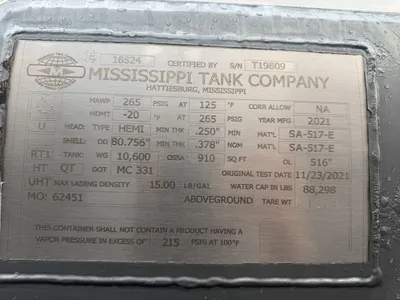 Used 2022 MISSISSIPPI TANK ANHYDROUS AMMONIA TANK Tanker Trailers Minnesota US | Carco Truck & Equipment #1514043