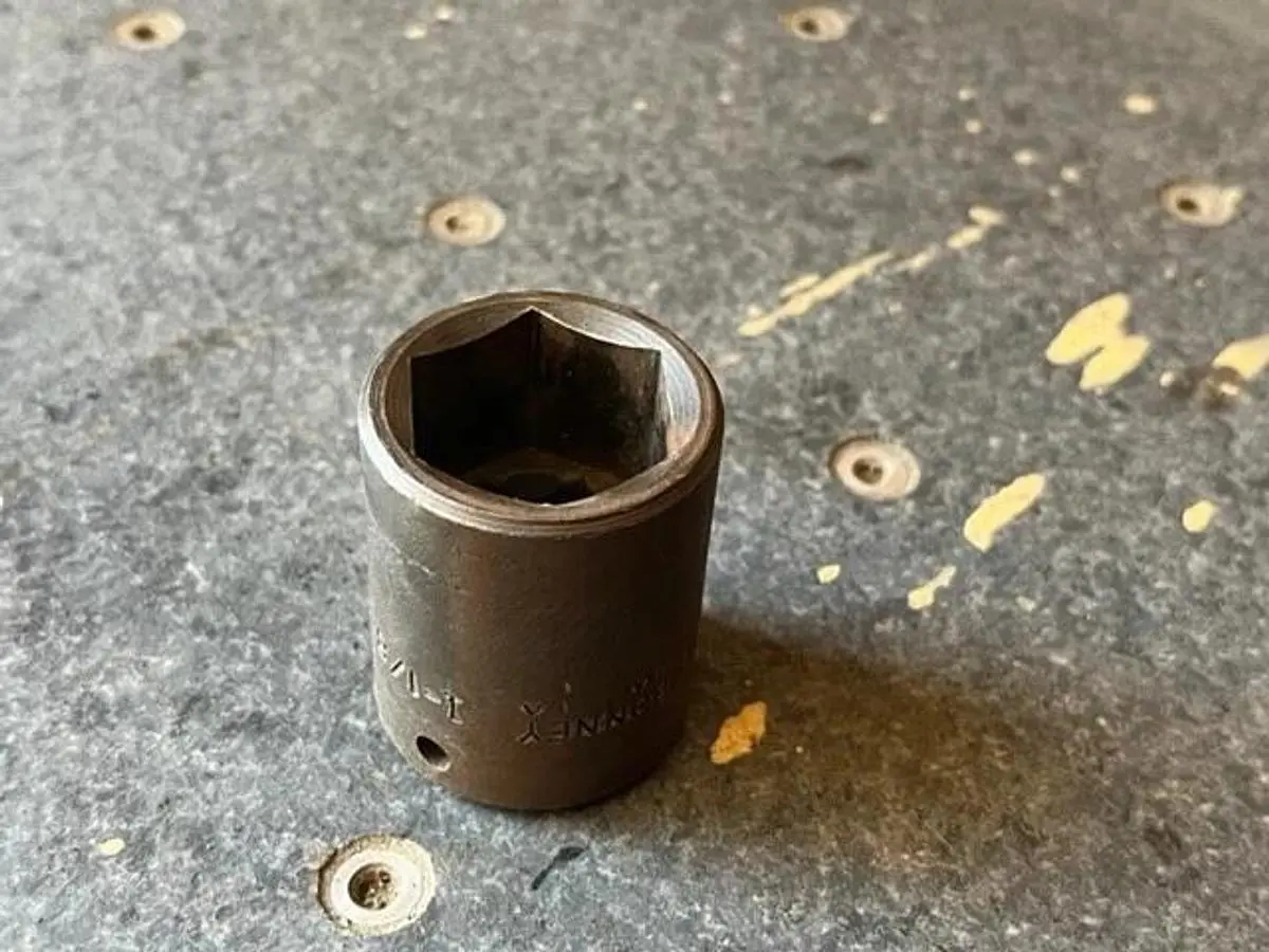 Bonney 1 1/8 USA Short Impact Socket 6pt. 1/2"Dr.  P3236