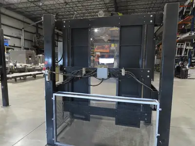 42"W x 48-50"L Pallet Feeder Dispenser for Robot Palletizer Conveyor 90"H