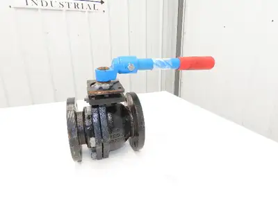 American Valve Flanged Full Port Ball Valve 3" Cast W/Lever 125S 200WOG Ser 4000