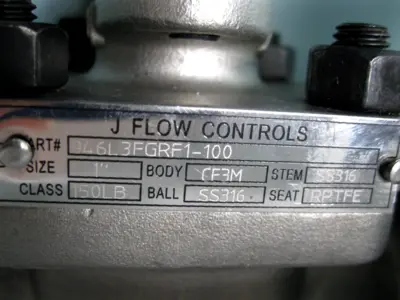 NEW J Flow Controls 946L3FGRF1-100