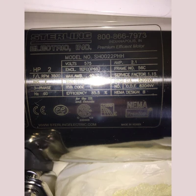 Sterling 2 HP Motor