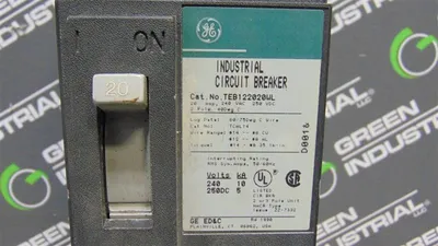 General Electric TEB122020WL Circuit Breaker 20 Amps 240VAC 2 Pole Used