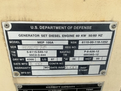Used _UNKNOWN_ _UNKNOWN_ Diesel Generators Michigan US | Miedema Asset Management Group #1406983