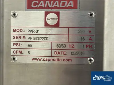 NEW Capmatic Capmatic PVR-01 Semi-Automatic Piston Filler