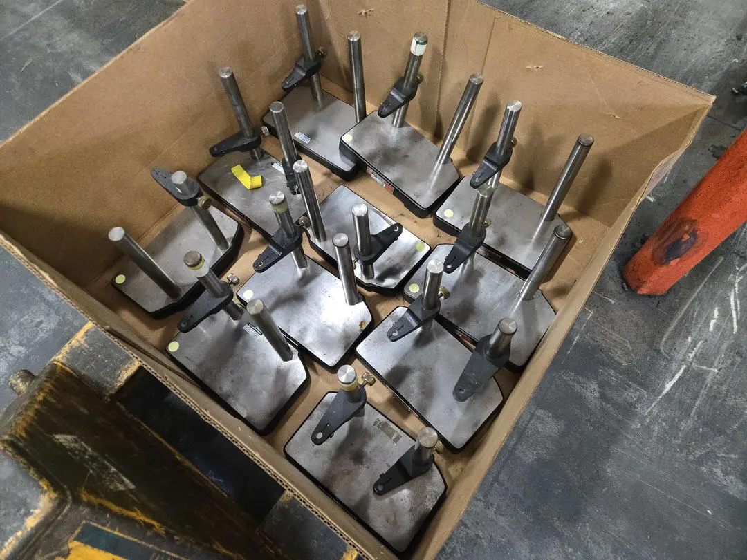Approx (11) WM Riggs Double Post Surface Plate Fixture