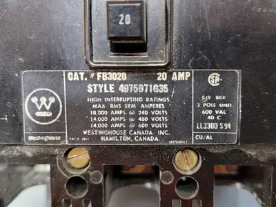 NEW WESTINGHOUSE FB3020