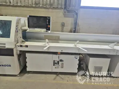 Used 2024 SALVADOR SUPERPUSH 200 AUTOMATIC OPTIMIZING CROSSCUT SAW Cross Cut Saws Ontario CA | Taurus Craco Machinery Inc #1288200
