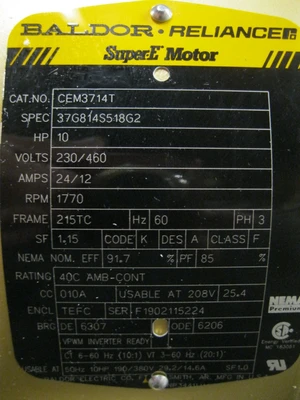 NEW Baldor CEM3714T