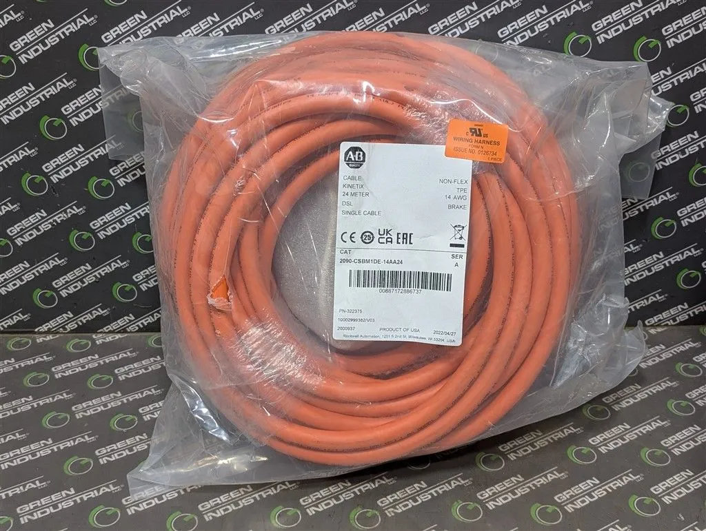 Allen Bradley 2090-CSBM1DE-14AA24 Kinetix 24m Non-Flex Brake Power Cable New