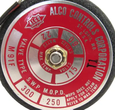 NEW ALCO CONTROLS M91F SOLENOID VALVE