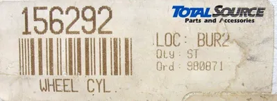 NEW TOTAL SOURCE 156292 WHEEL CYLINDER YT301837803 17519 R