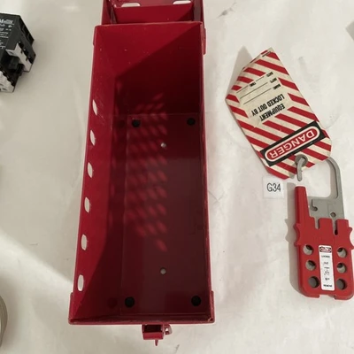 Brady Lock Box Lock Out For Safety Box Red (Everything In Photos Included)