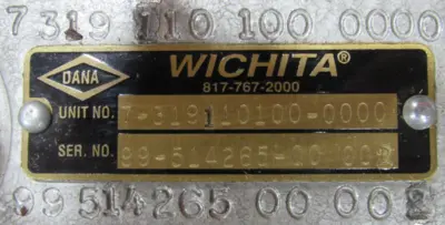 NEW WITCHITA 7-319110100-0000 BRAKE 99514265-00-002