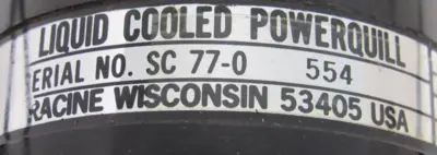 USED PRECISE SC77-0 LIQUID COOLED POWERQUILL SC770