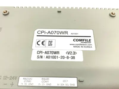 USED COMFILE TECHNOLOGY INDUSTRIAL RASPBERRY PI 7" TOUCH PANEL PC A01001