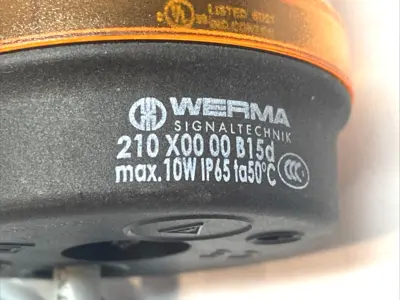 Used Werma Signaltechnik Orange Signal Beacon Light Lighting Michigan US | Maverick Industrial Sales #1398012