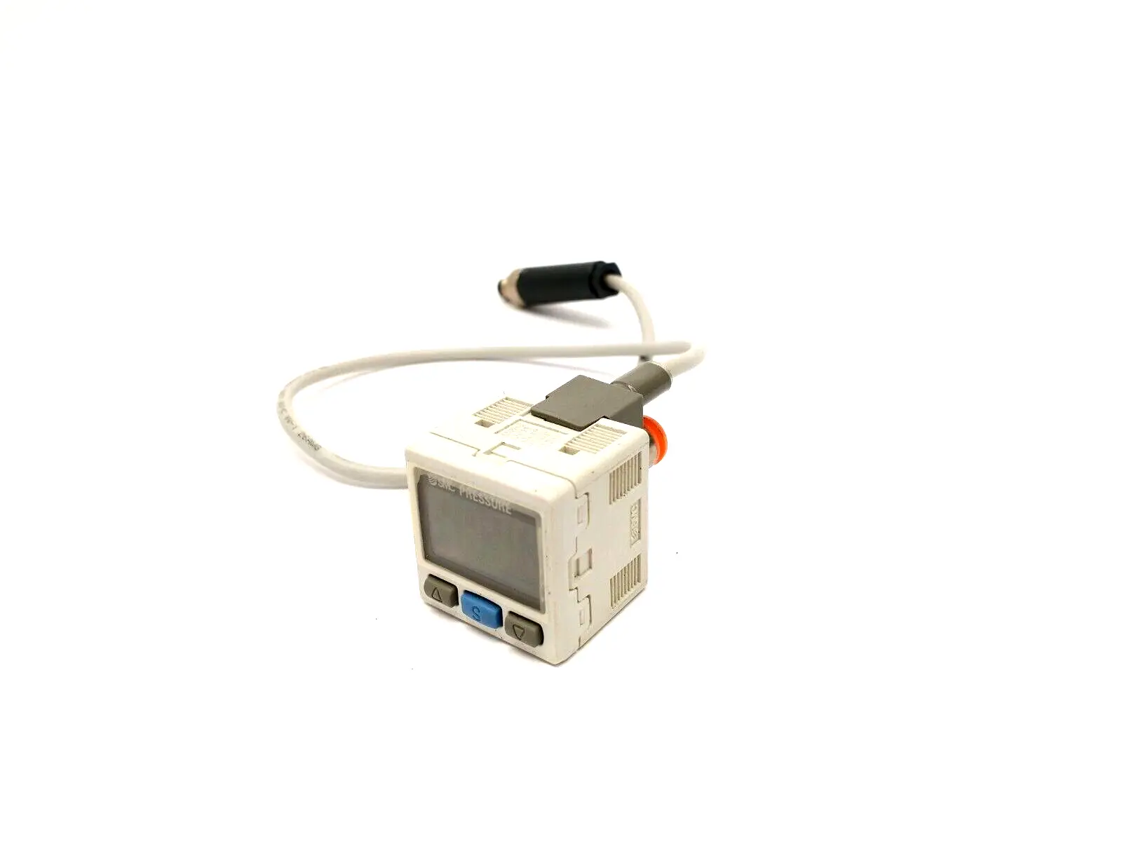 ISE30A-N7H-B | SMC  Digital Pressure Switch w/ Cable 4-Pin M8 Connector 12-24VDC - Used