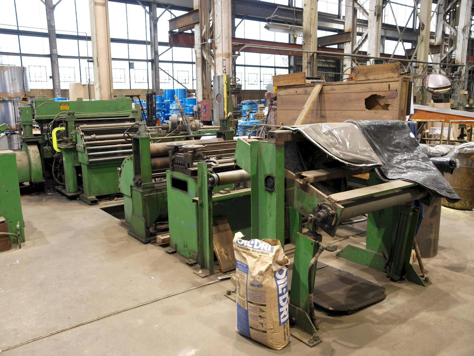 25,000 LB x 36" WIDE x .040" GAUGE PAXSON/LITTELL CUT-TO-LENGTH LINE. STOCK #0741022.