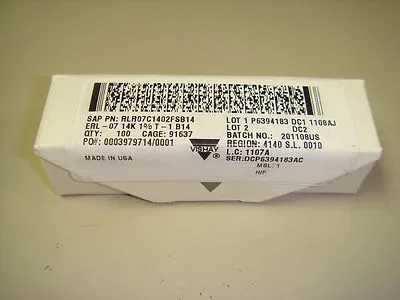 NEW Vishay RLR07C1402FSB14
