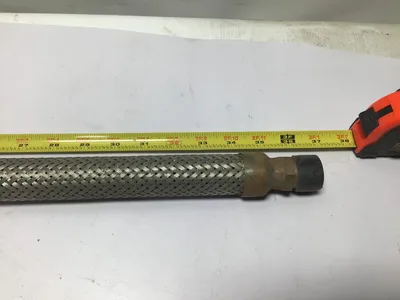 Branham Corp Stainless Steel Braided Flexible Chemical Metal Hose 3/4 x 36