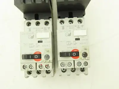 Fuji Elec BM3RSB-P63 Manual Starter .4-.63A Adj Overload w Contactor Lot of 2