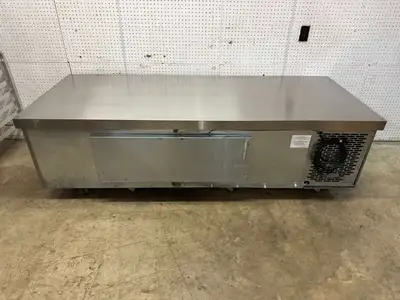Used Traulsen Used 2024 84" Traulsen TE084HT 4 Drawer Refrigerated Chef Base with Casters 115V - FG Chef Bases Illinois US | Falcon Restaurant Supply #1374922