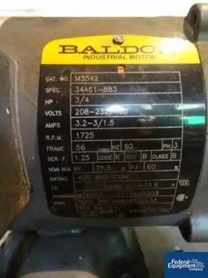 USED Hapman 2.25" BRABENDER TWIN SCREW VOLUMETRIC FEEDER, S/S