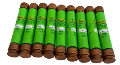 NEW LOT OF 9 BUSSMANN FRS-R-2-1/2 TIME DELAY FUSES FRSR212