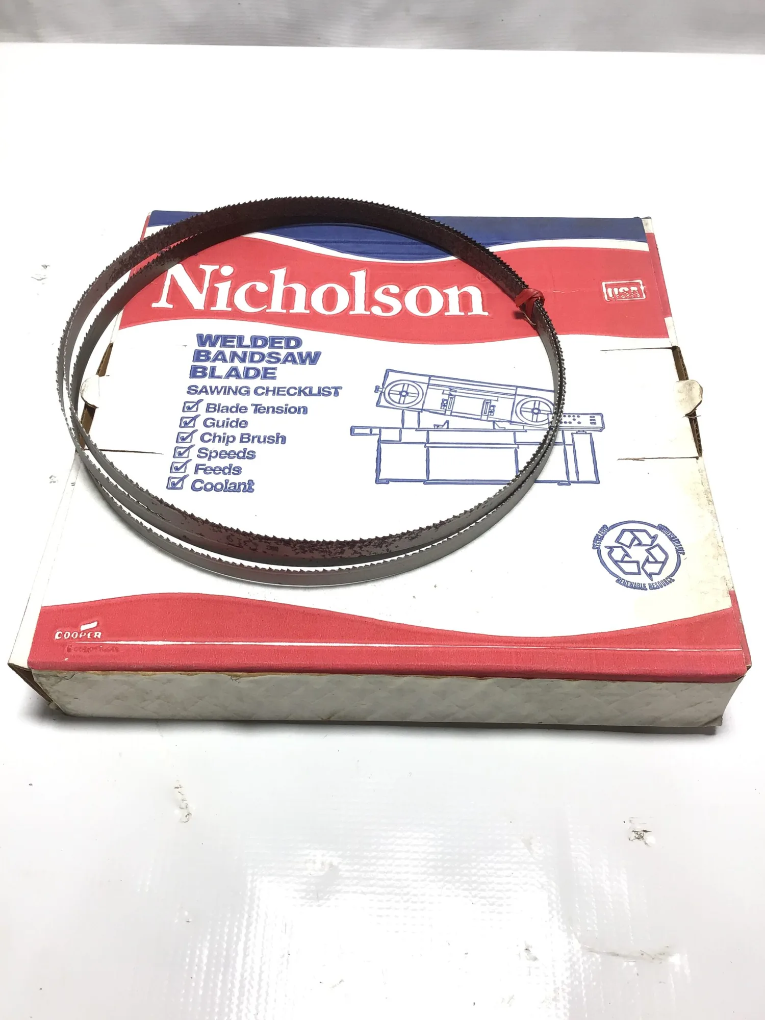 Nicholson 73209 Welded Bandsaw Blade 10 VP Teeth 025 Gage (Lot of 8)