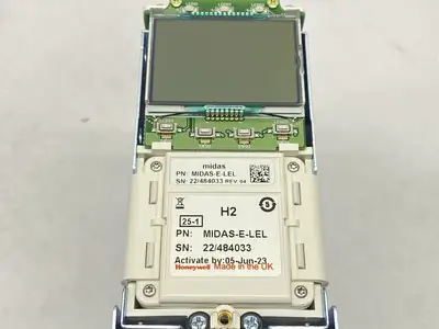 USED HONEYWELL MIDAS GAS DETECTOR W/ MIDAS-E-LEL CARTRIDGE