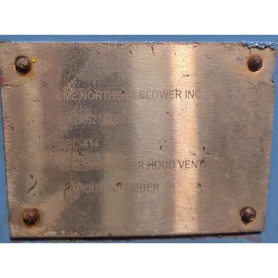 Used 3000 CFM @ 12" SP Northern Blower Fan Model GBO-414