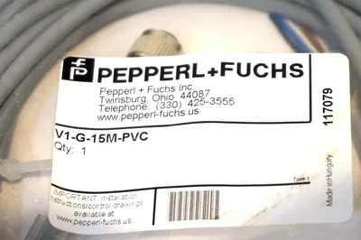 NEW PEPPERL & FUCHS V1-G-15M-PVC CORDSET V1G15MPVC
