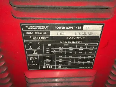 USED LINCOLN ELECTRIC 455M POWER WAVE