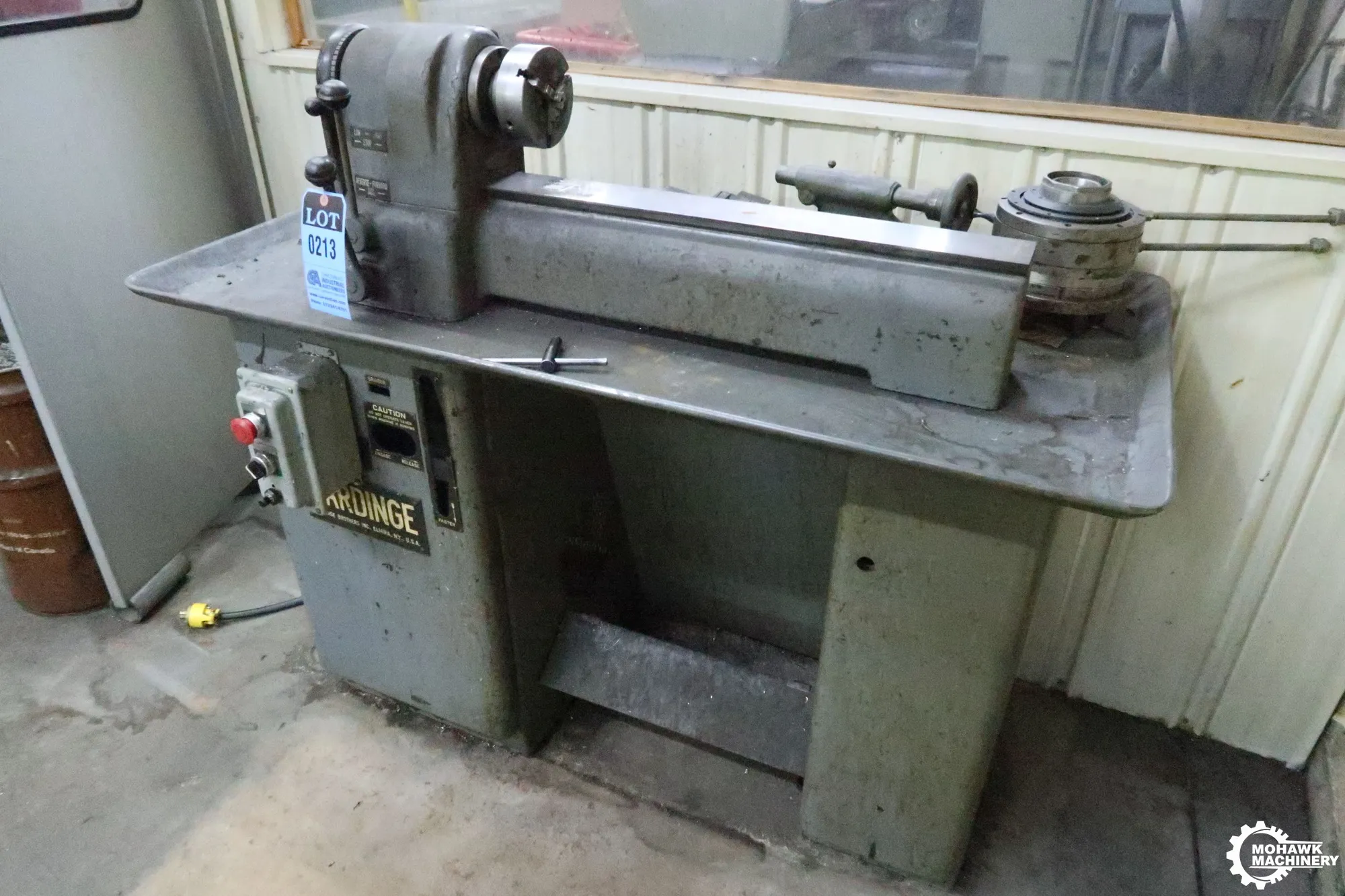 9” X 17” HARDINGE "DV59 SUPER PRECISION" HIGH-SPEED LATHE w/UPDATED VARI-SPEED DRIVE
