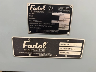 1997 FADAL 4020HT Vertical Machining Centers | PM Machines (6)