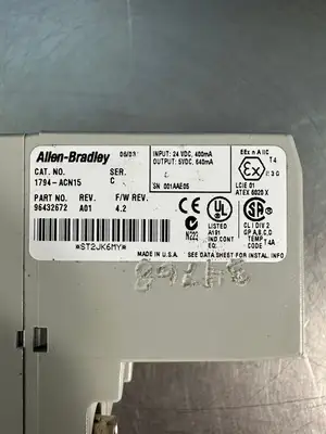 Allen Bradley 1794-ACN15 /C Flex I/O 96432672 REV. A01 F/W 4.2 (6.3.2)