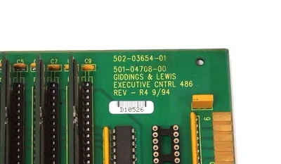 USED GIDDINGS & LEWIS 573-26404-20 EXECUTIVE CONTROL BOARD 486 , 502-03654-01