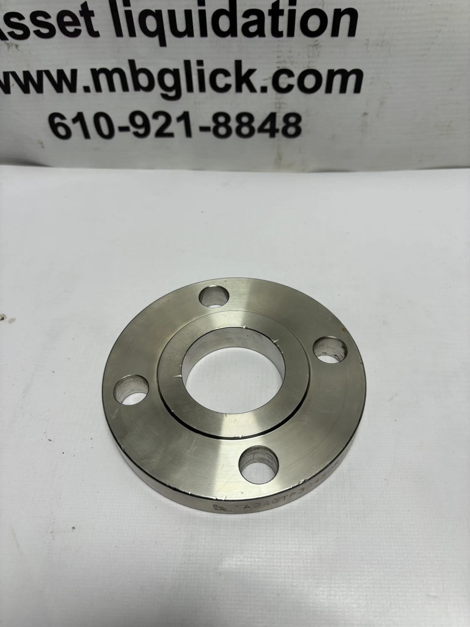 5” Stainless Steel Flange 2” port A240TP304S0RF40NB class 150 Bolt on