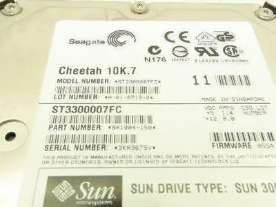 Sun/Seagate Cheetah 10K.7 Hard Drive Fibre Channel 10k rpm 3.5" 300Gb Lot of 2