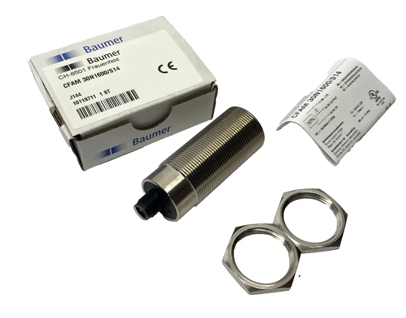 New | in-Stock Baumer 10119711, CFAM 30N1600/S14 Proximity Sensors Michigan US | Maverick Industrial Sales #1395047