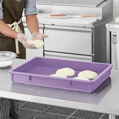 Baker's Mark 18" x 26"  White - Red - Green - Blue - Yellow - Blue  Heavy-Duty Polypropylene Dough Proofing Box