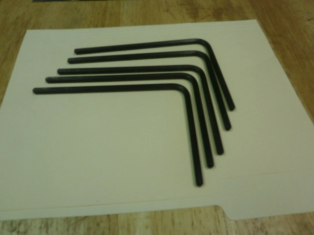 Used Allen 6"X4.5" Allen Wrenches (QTY 5)